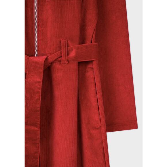 NWT PS Paul Smith Red corduroy long-sleeve jumpsuit 8 - Picture 11 of 11